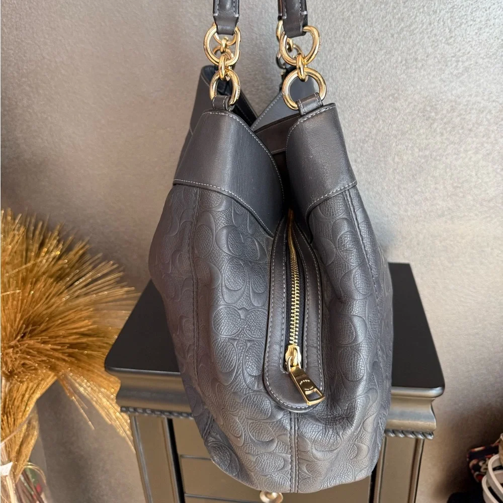 Coach Black and Brown Hobo Bag - Picture 4 of 16